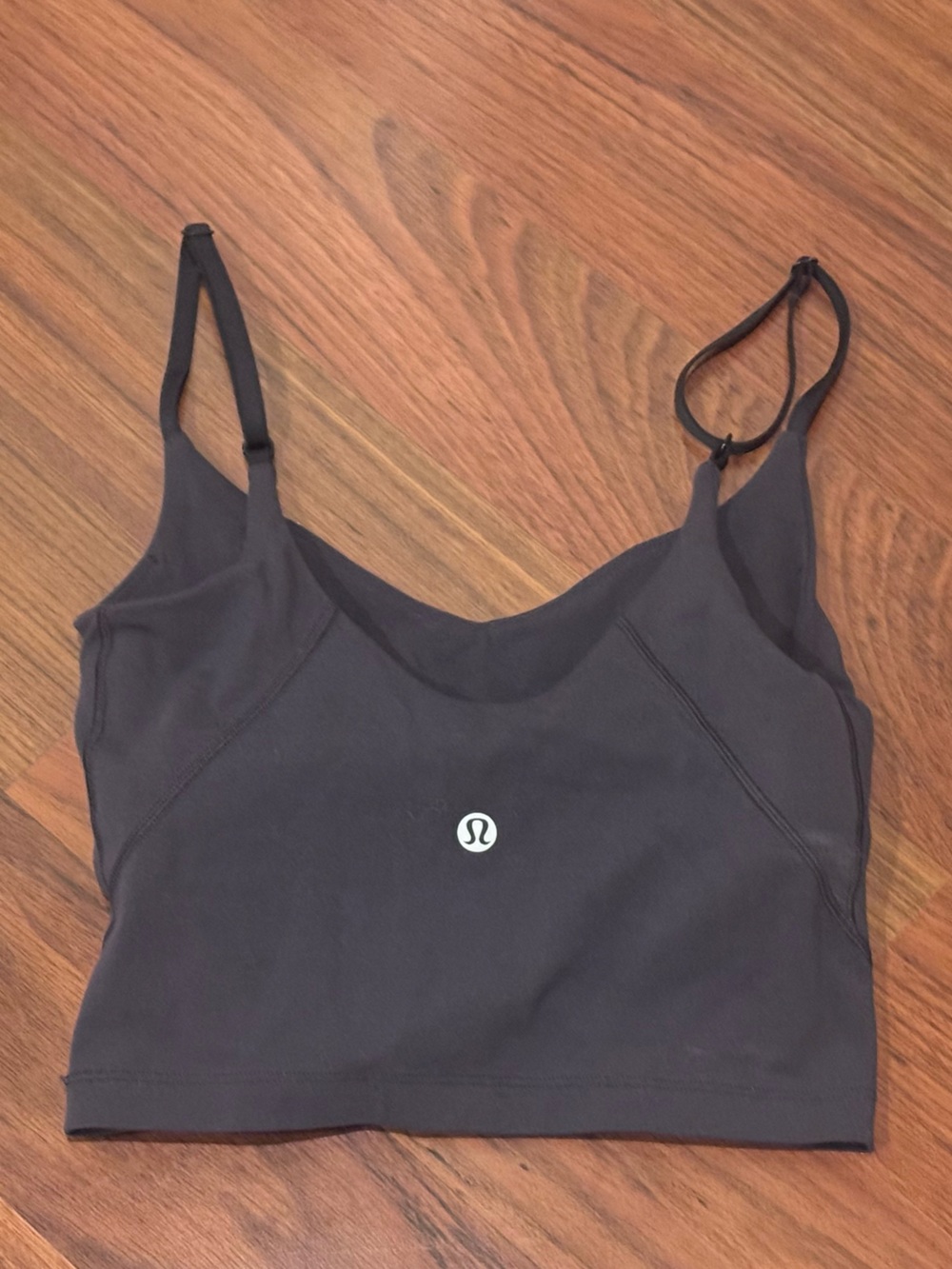 Lululemon Align Cropped Cami Tank Top Size 0 Black Newer Style Alo Free People